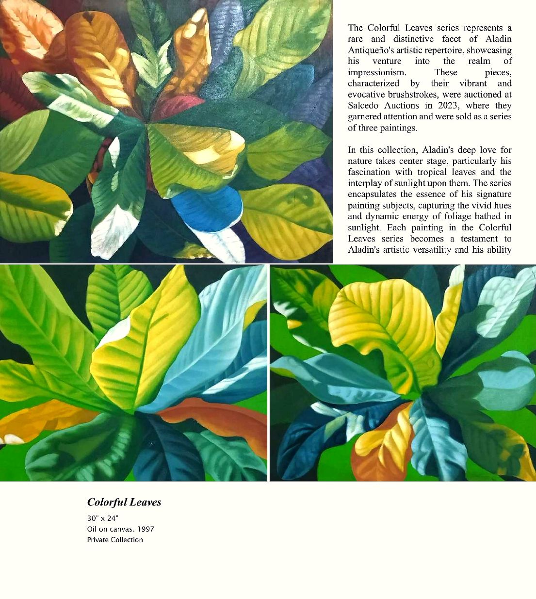 Body of Works catalogue page 61