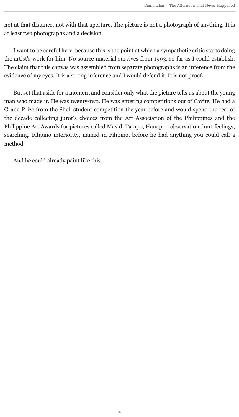 The Afternoon That Never Happened — page 4